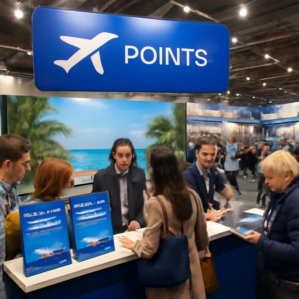 venda de pontos em eventos de turismo