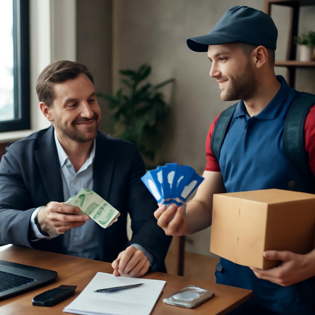 vender milhas para serviços de entrega